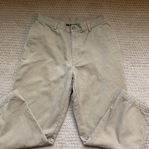 Men's L.L. Bean Flannel Natural Fit Lined Khakis (33X29)
